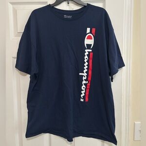 Champion Men's Navy Blue T-Shirt